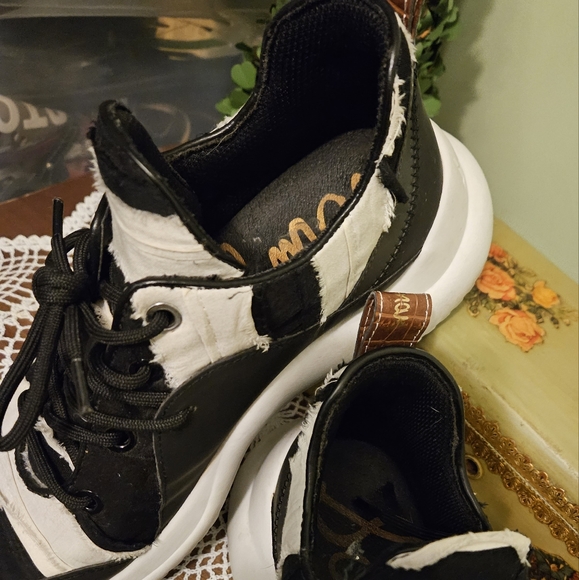 Sam Edelman Meena Lace Up Sneakers Size 7.5 - Picture 2 of 7